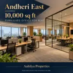 AI reference illustration of a 10,000 sq ft furnished office for rent in Andheri East