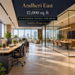 AI reference illustration of a 12,000 sq ft furnished office for rent in Andheri East