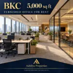 AI reference illustration for a 5,000 sq ft furnished office rental in BKC, Mumbai