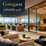AI reference illustration: 1,00,000 sq ft furnished office for rent in Goregaon