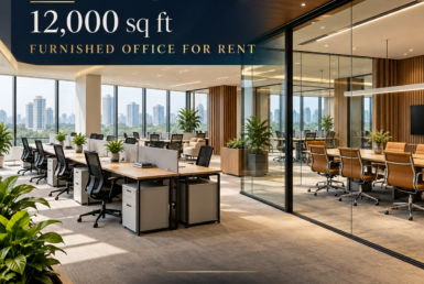AI reference illustration: 12,000 sq ft furnished office for rent in Goregaon