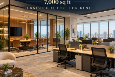 AI reference illustration: 7,000 sq ft furnished office for rent in Goregaon
