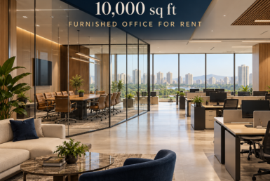 AI reference illustration: 10,000 sq ft furnished office for rent in Hiranandani Powai