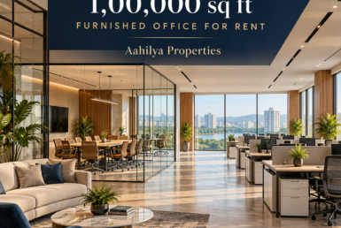 AI reference illustration: 1,00,000 sq ft furnished office for rent in Hiranandani Powai