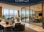 AI reference illustration: 12,000 sq ft furnished office for rent in Hiranandani Powai