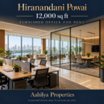 AI reference illustration: 12,000 sq ft furnished office for rent in Hiranandani Powai