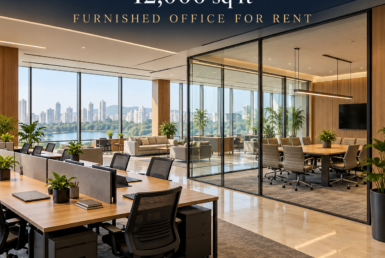 AI reference illustration: 12,000 sq ft furnished office for rent in Hiranandani Powai