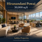 AI reference illustration: 50,000 sq ft furnished office for rent in Hiranandani Powai