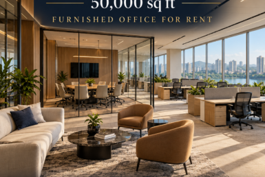 AI reference illustration: 50,000 sq ft furnished office for rent in Hiranandani Powai