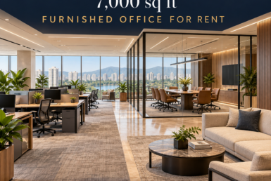 AI reference illustration: 7,000 sq ft furnished office for rent in Hiranandani Powai