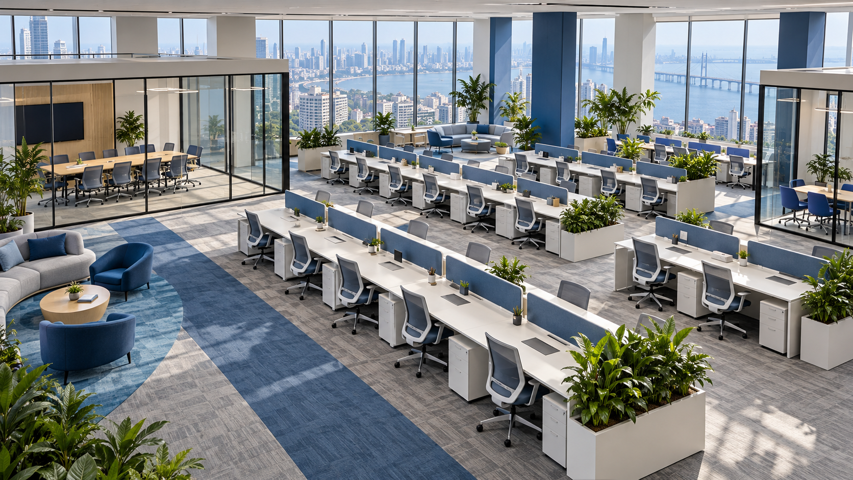 50 to 1,000 Seater Offices in Mumbai: Plan Space for a Growing Team